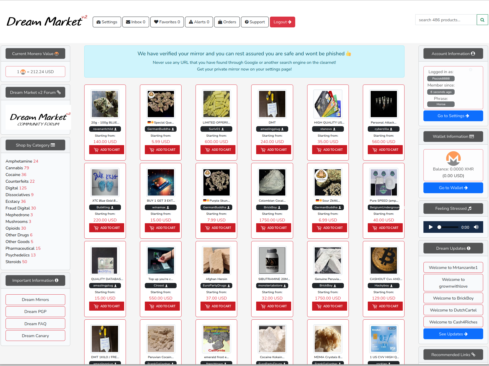 Homepage UI - Intuitive interface with comprehensive security features